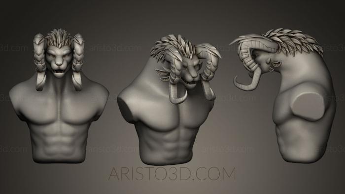 Busts of heroes and monsters (BUSTH_0362) 3D model for CNC machine
